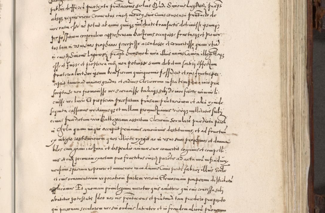 Zdjęcie nr 392 dla obiektu archiwalnego: Acta actorum, constitutionum, obligationum, resignationum, quietationum tempore R. D. Petr Myszkowski, episcopi Cracoviensis, qui post mortem R. D. Francisci Krasiński, episcopi Cracoviensis solius Dei optimi maximi benignitate, Serenissimi Stephani regis Poloniase favore et clementia ex Plocensi ad Cracoviensem auctoritate Ssmi Gregorii XIII successit ab anno 1577 mense Novembri ad annum 1591 mensem Aprilem successive acticatorum.