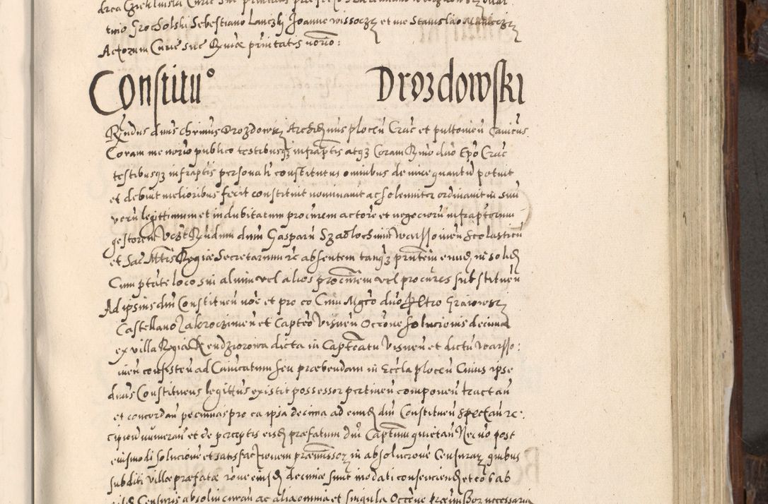 Zdjęcie nr 584 dla obiektu archiwalnego: Acta actorum, constitutionum, obligationum, resignationum, quietationum tempore R. D. Petr Myszkowski, episcopi Cracoviensis, qui post mortem R. D. Francisci Krasiński, episcopi Cracoviensis solius Dei optimi maximi benignitate, Serenissimi Stephani regis Poloniase favore et clementia ex Plocensi ad Cracoviensem auctoritate Ssmi Gregorii XIII successit ab anno 1577 mense Novembri ad annum 1591 mensem Aprilem successive acticatorum.