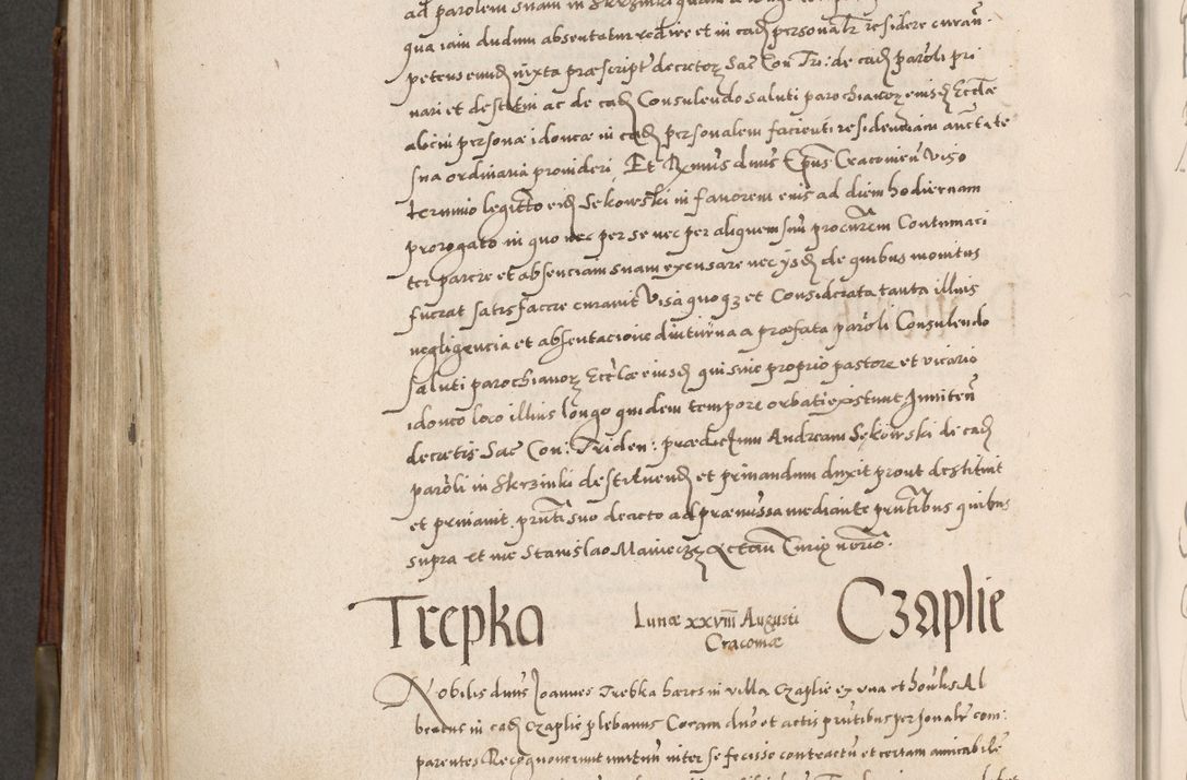 Zdjęcie nr 571 dla obiektu archiwalnego: Acta actorum, constitutionum, obligationum, resignationum, quietationum tempore R. D. Petr Myszkowski, episcopi Cracoviensis, qui post mortem R. D. Francisci Krasiński, episcopi Cracoviensis solius Dei optimi maximi benignitate, Serenissimi Stephani regis Poloniase favore et clementia ex Plocensi ad Cracoviensem auctoritate Ssmi Gregorii XIII successit ab anno 1577 mense Novembri ad annum 1591 mensem Aprilem successive acticatorum.