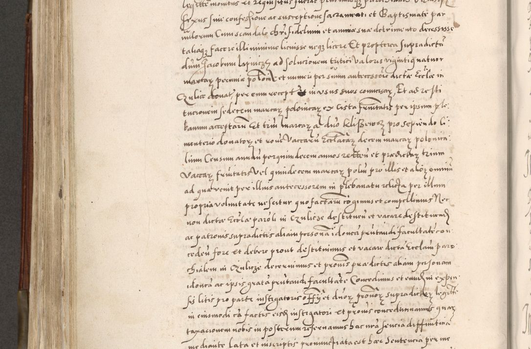 Zdjęcie nr 563 dla obiektu archiwalnego: Acta actorum, constitutionum, obligationum, resignationum, quietationum tempore R. D. Petr Myszkowski, episcopi Cracoviensis, qui post mortem R. D. Francisci Krasiński, episcopi Cracoviensis solius Dei optimi maximi benignitate, Serenissimi Stephani regis Poloniase favore et clementia ex Plocensi ad Cracoviensem auctoritate Ssmi Gregorii XIII successit ab anno 1577 mense Novembri ad annum 1591 mensem Aprilem successive acticatorum.