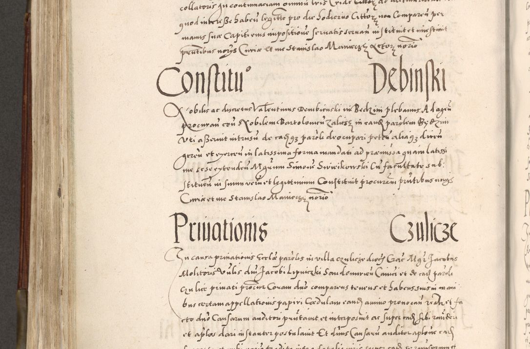 Zdjęcie nr 565 dla obiektu archiwalnego: Acta actorum, constitutionum, obligationum, resignationum, quietationum tempore R. D. Petr Myszkowski, episcopi Cracoviensis, qui post mortem R. D. Francisci Krasiński, episcopi Cracoviensis solius Dei optimi maximi benignitate, Serenissimi Stephani regis Poloniase favore et clementia ex Plocensi ad Cracoviensem auctoritate Ssmi Gregorii XIII successit ab anno 1577 mense Novembri ad annum 1591 mensem Aprilem successive acticatorum.