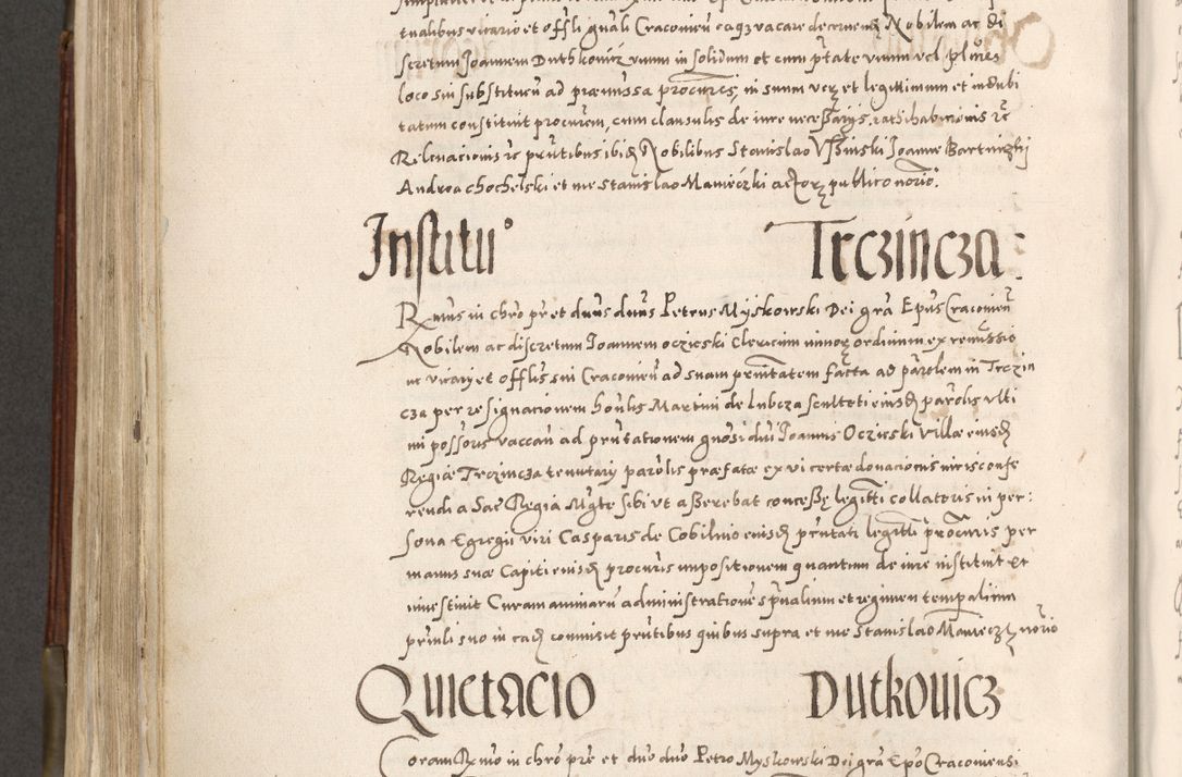 Zdjęcie nr 559 dla obiektu archiwalnego: Acta actorum, constitutionum, obligationum, resignationum, quietationum tempore R. D. Petr Myszkowski, episcopi Cracoviensis, qui post mortem R. D. Francisci Krasiński, episcopi Cracoviensis solius Dei optimi maximi benignitate, Serenissimi Stephani regis Poloniase favore et clementia ex Plocensi ad Cracoviensem auctoritate Ssmi Gregorii XIII successit ab anno 1577 mense Novembri ad annum 1591 mensem Aprilem successive acticatorum.