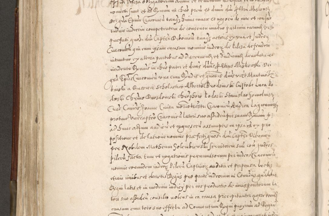 Zdjęcie nr 557 dla obiektu archiwalnego: Acta actorum, constitutionum, obligationum, resignationum, quietationum tempore R. D. Petr Myszkowski, episcopi Cracoviensis, qui post mortem R. D. Francisci Krasiński, episcopi Cracoviensis solius Dei optimi maximi benignitate, Serenissimi Stephani regis Poloniase favore et clementia ex Plocensi ad Cracoviensem auctoritate Ssmi Gregorii XIII successit ab anno 1577 mense Novembri ad annum 1591 mensem Aprilem successive acticatorum.