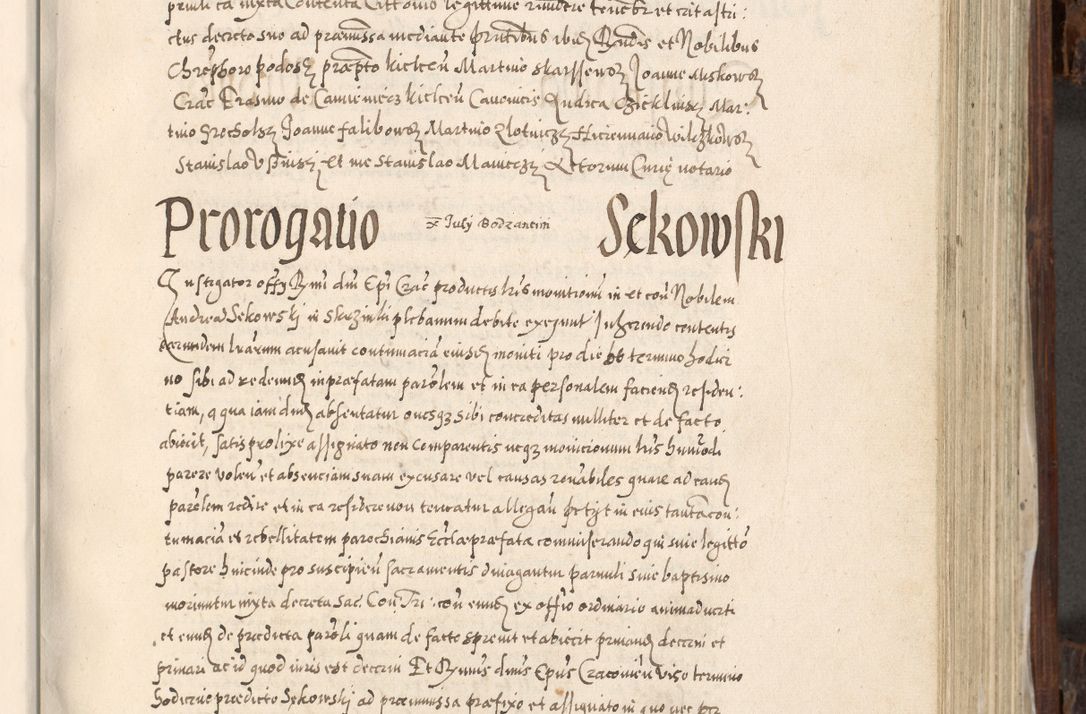 Zdjęcie nr 554 dla obiektu archiwalnego: Acta actorum, constitutionum, obligationum, resignationum, quietationum tempore R. D. Petr Myszkowski, episcopi Cracoviensis, qui post mortem R. D. Francisci Krasiński, episcopi Cracoviensis solius Dei optimi maximi benignitate, Serenissimi Stephani regis Poloniase favore et clementia ex Plocensi ad Cracoviensem auctoritate Ssmi Gregorii XIII successit ab anno 1577 mense Novembri ad annum 1591 mensem Aprilem successive acticatorum.