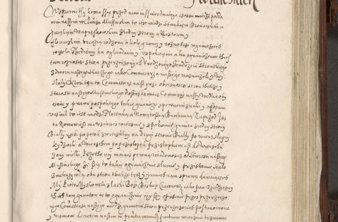 Zdjęcie nr 556 dla obiektu archiwalnego: Acta actorum, constitutionum, obligationum, resignationum, quietationum tempore R. D. Petr Myszkowski, episcopi Cracoviensis, qui post mortem R. D. Francisci Krasiński, episcopi Cracoviensis solius Dei optimi maximi benignitate, Serenissimi Stephani regis Poloniase favore et clementia ex Plocensi ad Cracoviensem auctoritate Ssmi Gregorii XIII successit ab anno 1577 mense Novembri ad annum 1591 mensem Aprilem successive acticatorum.