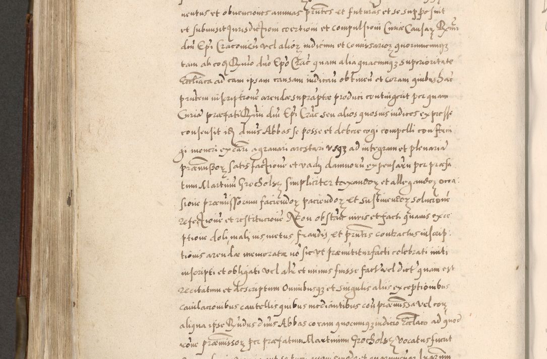 Zdjęcie nr 549 dla obiektu archiwalnego: Acta actorum, constitutionum, obligationum, resignationum, quietationum tempore R. D. Petr Myszkowski, episcopi Cracoviensis, qui post mortem R. D. Francisci Krasiński, episcopi Cracoviensis solius Dei optimi maximi benignitate, Serenissimi Stephani regis Poloniase favore et clementia ex Plocensi ad Cracoviensem auctoritate Ssmi Gregorii XIII successit ab anno 1577 mense Novembri ad annum 1591 mensem Aprilem successive acticatorum.