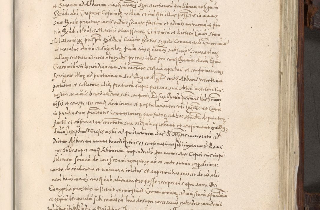 Zdjęcie nr 546 dla obiektu archiwalnego: Acta actorum, constitutionum, obligationum, resignationum, quietationum tempore R. D. Petr Myszkowski, episcopi Cracoviensis, qui post mortem R. D. Francisci Krasiński, episcopi Cracoviensis solius Dei optimi maximi benignitate, Serenissimi Stephani regis Poloniase favore et clementia ex Plocensi ad Cracoviensem auctoritate Ssmi Gregorii XIII successit ab anno 1577 mense Novembri ad annum 1591 mensem Aprilem successive acticatorum.