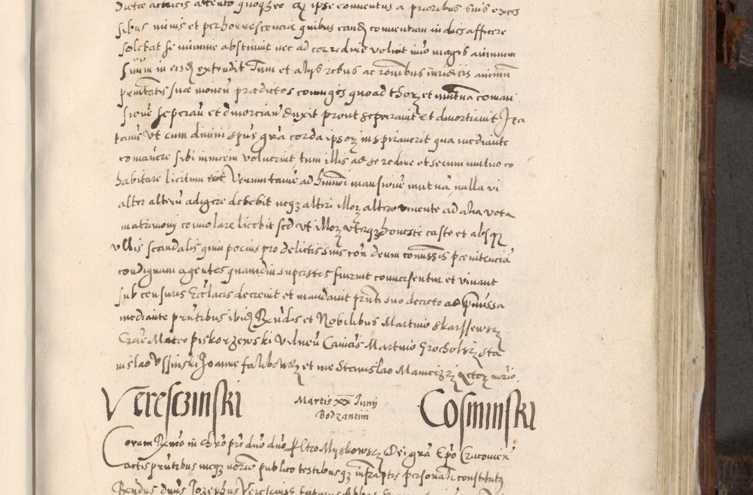 Zdjęcie nr 544 dla obiektu archiwalnego: Acta actorum, constitutionum, obligationum, resignationum, quietationum tempore R. D. Petr Myszkowski, episcopi Cracoviensis, qui post mortem R. D. Francisci Krasiński, episcopi Cracoviensis solius Dei optimi maximi benignitate, Serenissimi Stephani regis Poloniase favore et clementia ex Plocensi ad Cracoviensem auctoritate Ssmi Gregorii XIII successit ab anno 1577 mense Novembri ad annum 1591 mensem Aprilem successive acticatorum.
