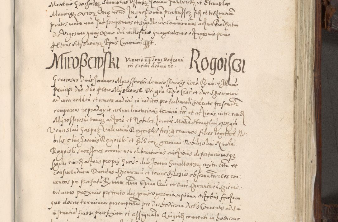 Zdjęcie nr 540 dla obiektu archiwalnego: Acta actorum, constitutionum, obligationum, resignationum, quietationum tempore R. D. Petr Myszkowski, episcopi Cracoviensis, qui post mortem R. D. Francisci Krasiński, episcopi Cracoviensis solius Dei optimi maximi benignitate, Serenissimi Stephani regis Poloniase favore et clementia ex Plocensi ad Cracoviensem auctoritate Ssmi Gregorii XIII successit ab anno 1577 mense Novembri ad annum 1591 mensem Aprilem successive acticatorum.