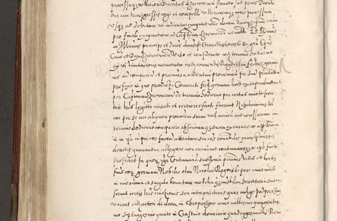 Zdjęcie nr 541 dla obiektu archiwalnego: Acta actorum, constitutionum, obligationum, resignationum, quietationum tempore R. D. Petr Myszkowski, episcopi Cracoviensis, qui post mortem R. D. Francisci Krasiński, episcopi Cracoviensis solius Dei optimi maximi benignitate, Serenissimi Stephani regis Poloniase favore et clementia ex Plocensi ad Cracoviensem auctoritate Ssmi Gregorii XIII successit ab anno 1577 mense Novembri ad annum 1591 mensem Aprilem successive acticatorum.