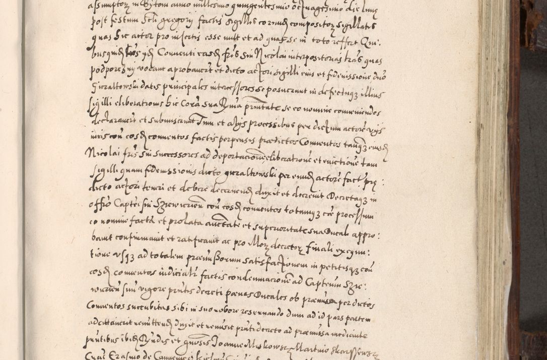 Zdjęcie nr 542 dla obiektu archiwalnego: Acta actorum, constitutionum, obligationum, resignationum, quietationum tempore R. D. Petr Myszkowski, episcopi Cracoviensis, qui post mortem R. D. Francisci Krasiński, episcopi Cracoviensis solius Dei optimi maximi benignitate, Serenissimi Stephani regis Poloniase favore et clementia ex Plocensi ad Cracoviensem auctoritate Ssmi Gregorii XIII successit ab anno 1577 mense Novembri ad annum 1591 mensem Aprilem successive acticatorum.