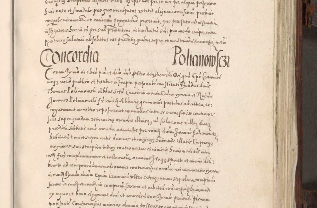 Zdjęcie nr 534 dla obiektu archiwalnego: Acta actorum, constitutionum, obligationum, resignationum, quietationum tempore R. D. Petr Myszkowski, episcopi Cracoviensis, qui post mortem R. D. Francisci Krasiński, episcopi Cracoviensis solius Dei optimi maximi benignitate, Serenissimi Stephani regis Poloniase favore et clementia ex Plocensi ad Cracoviensem auctoritate Ssmi Gregorii XIII successit ab anno 1577 mense Novembri ad annum 1591 mensem Aprilem successive acticatorum.