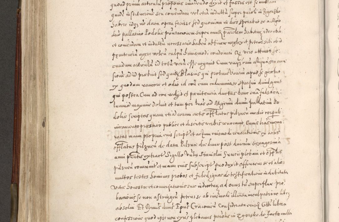 Zdjęcie nr 533 dla obiektu archiwalnego: Acta actorum, constitutionum, obligationum, resignationum, quietationum tempore R. D. Petr Myszkowski, episcopi Cracoviensis, qui post mortem R. D. Francisci Krasiński, episcopi Cracoviensis solius Dei optimi maximi benignitate, Serenissimi Stephani regis Poloniase favore et clementia ex Plocensi ad Cracoviensem auctoritate Ssmi Gregorii XIII successit ab anno 1577 mense Novembri ad annum 1591 mensem Aprilem successive acticatorum.