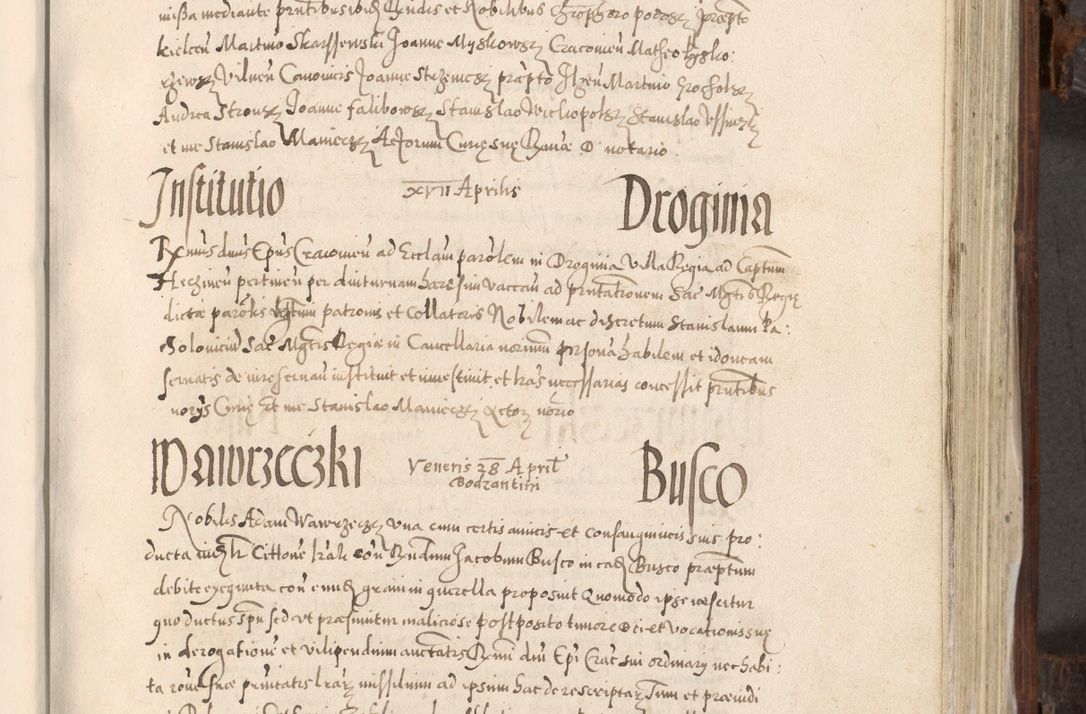 Zdjęcie nr 530 dla obiektu archiwalnego: Acta actorum, constitutionum, obligationum, resignationum, quietationum tempore R. D. Petr Myszkowski, episcopi Cracoviensis, qui post mortem R. D. Francisci Krasiński, episcopi Cracoviensis solius Dei optimi maximi benignitate, Serenissimi Stephani regis Poloniase favore et clementia ex Plocensi ad Cracoviensem auctoritate Ssmi Gregorii XIII successit ab anno 1577 mense Novembri ad annum 1591 mensem Aprilem successive acticatorum.