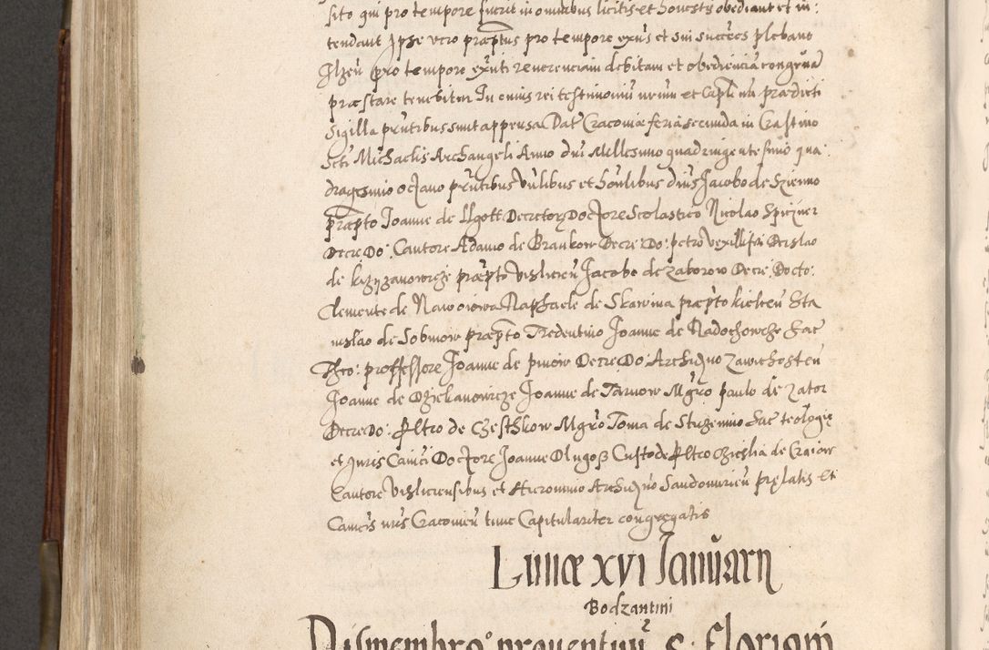 Zdjęcie nr 519 dla obiektu archiwalnego: Acta actorum, constitutionum, obligationum, resignationum, quietationum tempore R. D. Petr Myszkowski, episcopi Cracoviensis, qui post mortem R. D. Francisci Krasiński, episcopi Cracoviensis solius Dei optimi maximi benignitate, Serenissimi Stephani regis Poloniase favore et clementia ex Plocensi ad Cracoviensem auctoritate Ssmi Gregorii XIII successit ab anno 1577 mense Novembri ad annum 1591 mensem Aprilem successive acticatorum.