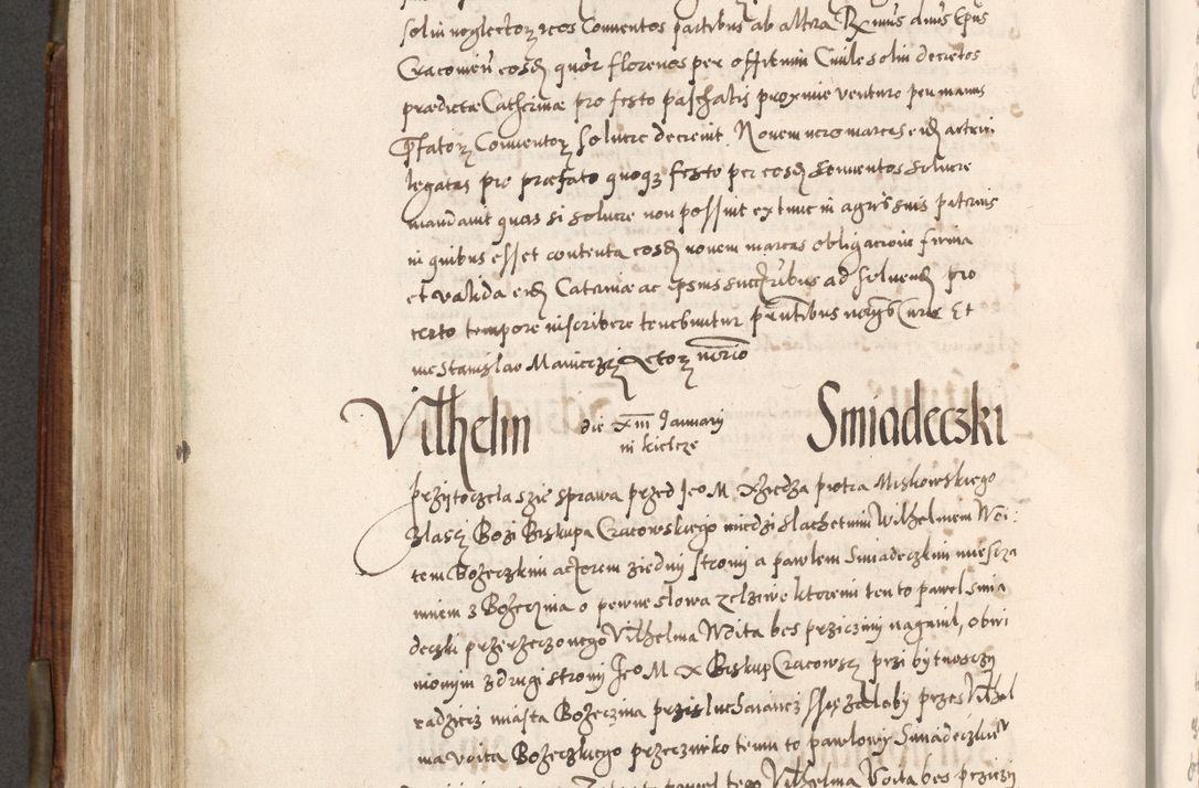 Zdjęcie nr 515 dla obiektu archiwalnego: Acta actorum, constitutionum, obligationum, resignationum, quietationum tempore R. D. Petr Myszkowski, episcopi Cracoviensis, qui post mortem R. D. Francisci Krasiński, episcopi Cracoviensis solius Dei optimi maximi benignitate, Serenissimi Stephani regis Poloniase favore et clementia ex Plocensi ad Cracoviensem auctoritate Ssmi Gregorii XIII successit ab anno 1577 mense Novembri ad annum 1591 mensem Aprilem successive acticatorum.