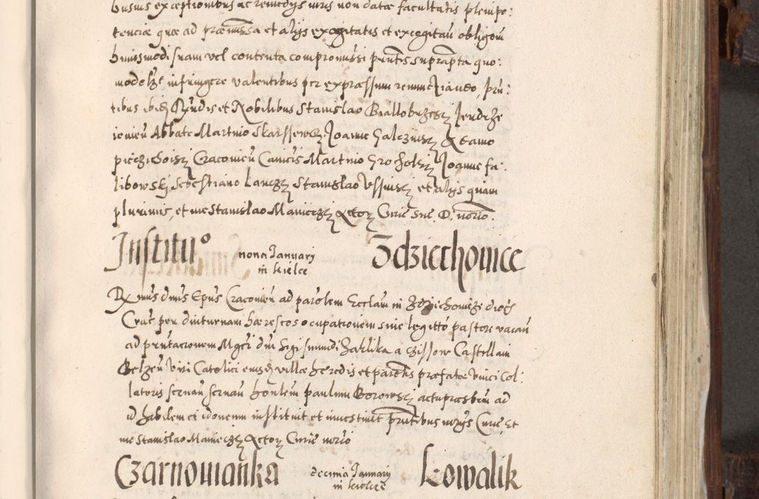 Zdjęcie nr 514 dla obiektu archiwalnego: Acta actorum, constitutionum, obligationum, resignationum, quietationum tempore R. D. Petr Myszkowski, episcopi Cracoviensis, qui post mortem R. D. Francisci Krasiński, episcopi Cracoviensis solius Dei optimi maximi benignitate, Serenissimi Stephani regis Poloniase favore et clementia ex Plocensi ad Cracoviensem auctoritate Ssmi Gregorii XIII successit ab anno 1577 mense Novembri ad annum 1591 mensem Aprilem successive acticatorum.