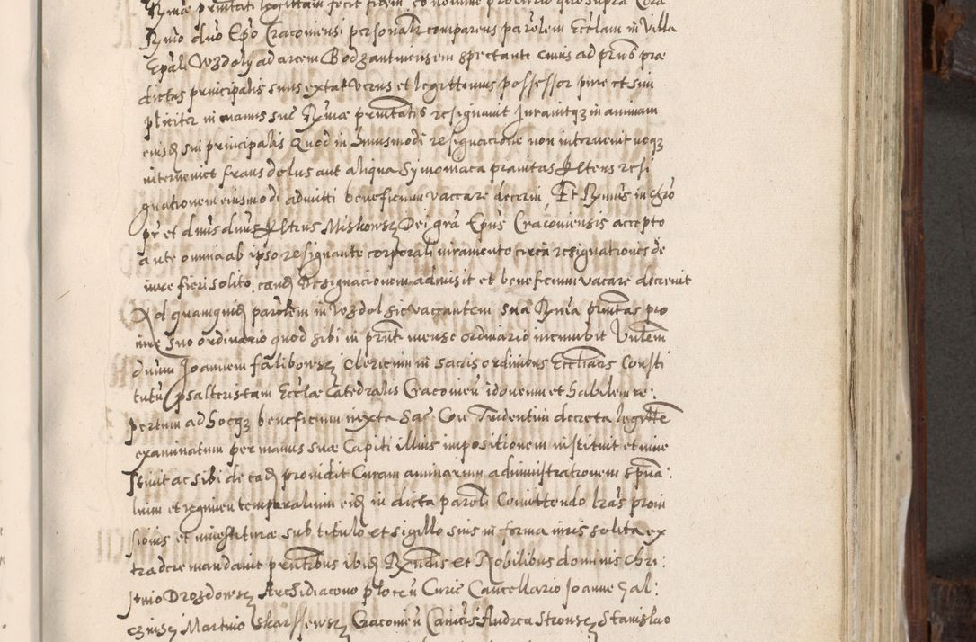 Zdjęcie nr 508 dla obiektu archiwalnego: Acta actorum, constitutionum, obligationum, resignationum, quietationum tempore R. D. Petr Myszkowski, episcopi Cracoviensis, qui post mortem R. D. Francisci Krasiński, episcopi Cracoviensis solius Dei optimi maximi benignitate, Serenissimi Stephani regis Poloniase favore et clementia ex Plocensi ad Cracoviensem auctoritate Ssmi Gregorii XIII successit ab anno 1577 mense Novembri ad annum 1591 mensem Aprilem successive acticatorum.