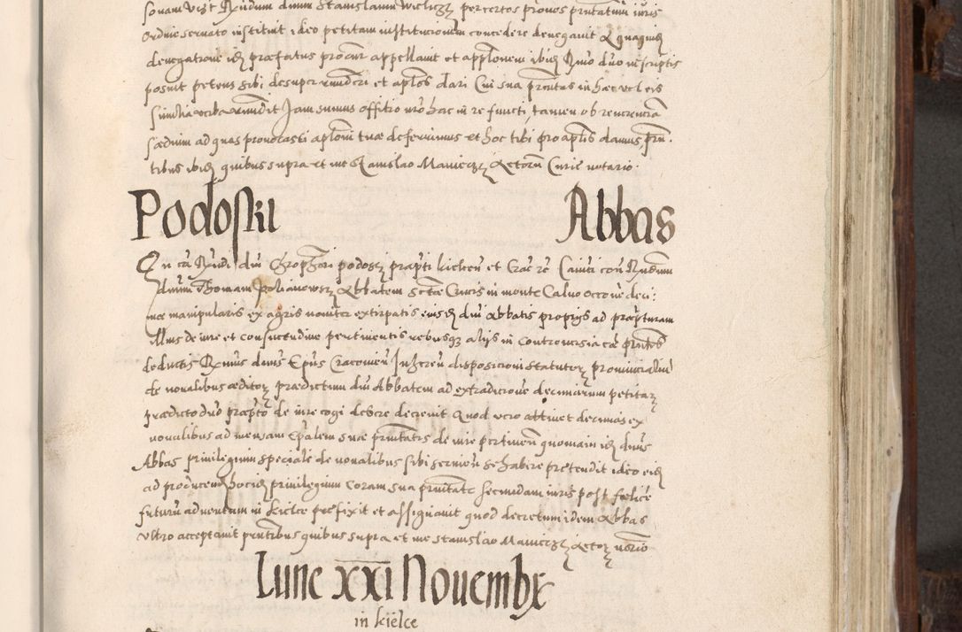 Zdjęcie nr 502 dla obiektu archiwalnego: Acta actorum, constitutionum, obligationum, resignationum, quietationum tempore R. D. Petr Myszkowski, episcopi Cracoviensis, qui post mortem R. D. Francisci Krasiński, episcopi Cracoviensis solius Dei optimi maximi benignitate, Serenissimi Stephani regis Poloniase favore et clementia ex Plocensi ad Cracoviensem auctoritate Ssmi Gregorii XIII successit ab anno 1577 mense Novembri ad annum 1591 mensem Aprilem successive acticatorum.