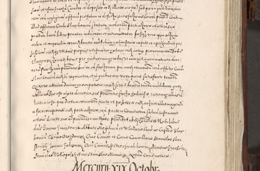 Zdjęcie nr 492 dla obiektu archiwalnego: Acta actorum, constitutionum, obligationum, resignationum, quietationum tempore R. D. Petr Myszkowski, episcopi Cracoviensis, qui post mortem R. D. Francisci Krasiński, episcopi Cracoviensis solius Dei optimi maximi benignitate, Serenissimi Stephani regis Poloniase favore et clementia ex Plocensi ad Cracoviensem auctoritate Ssmi Gregorii XIII successit ab anno 1577 mense Novembri ad annum 1591 mensem Aprilem successive acticatorum.
