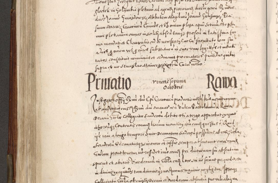 Zdjęcie nr 489 dla obiektu archiwalnego: Acta actorum, constitutionum, obligationum, resignationum, quietationum tempore R. D. Petr Myszkowski, episcopi Cracoviensis, qui post mortem R. D. Francisci Krasiński, episcopi Cracoviensis solius Dei optimi maximi benignitate, Serenissimi Stephani regis Poloniase favore et clementia ex Plocensi ad Cracoviensem auctoritate Ssmi Gregorii XIII successit ab anno 1577 mense Novembri ad annum 1591 mensem Aprilem successive acticatorum.