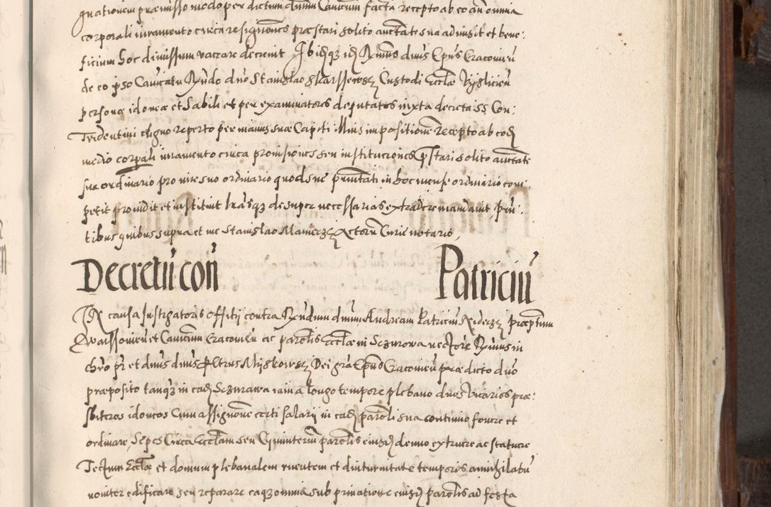 Zdjęcie nr 488 dla obiektu archiwalnego: Acta actorum, constitutionum, obligationum, resignationum, quietationum tempore R. D. Petr Myszkowski, episcopi Cracoviensis, qui post mortem R. D. Francisci Krasiński, episcopi Cracoviensis solius Dei optimi maximi benignitate, Serenissimi Stephani regis Poloniase favore et clementia ex Plocensi ad Cracoviensem auctoritate Ssmi Gregorii XIII successit ab anno 1577 mense Novembri ad annum 1591 mensem Aprilem successive acticatorum.