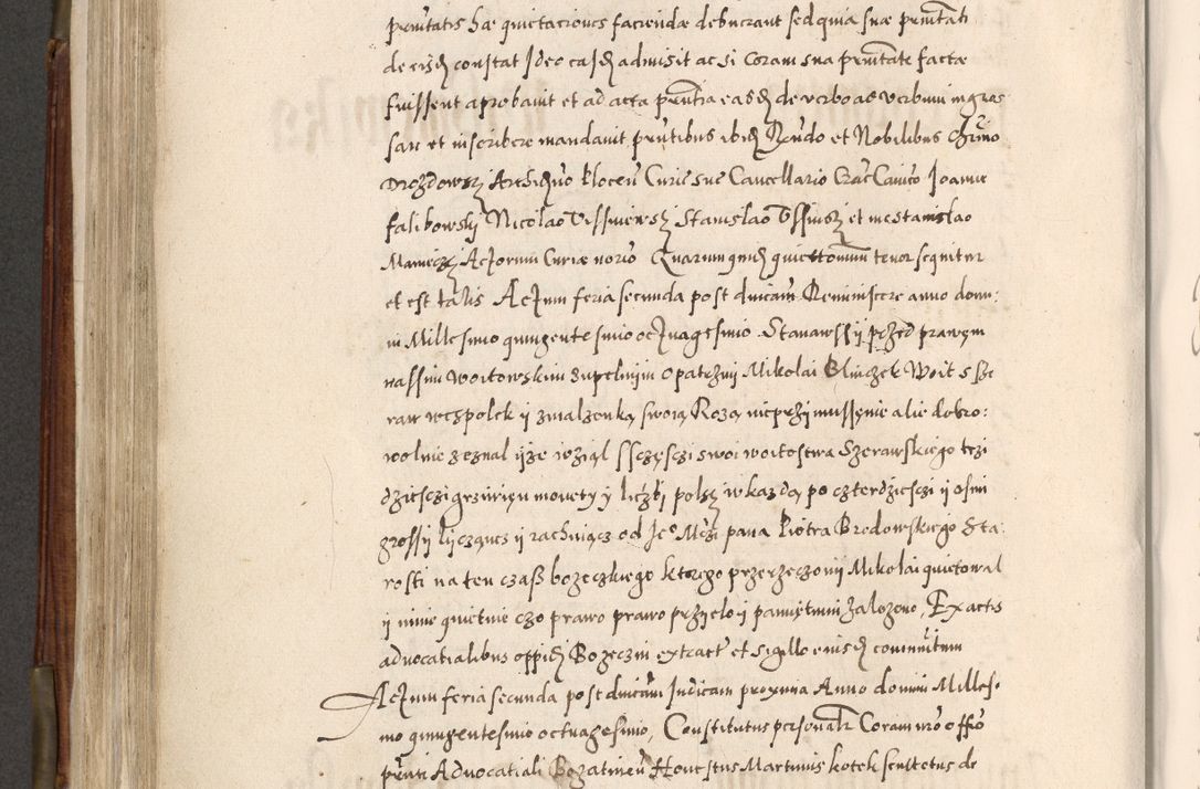 Zdjęcie nr 481 dla obiektu archiwalnego: Acta actorum, constitutionum, obligationum, resignationum, quietationum tempore R. D. Petr Myszkowski, episcopi Cracoviensis, qui post mortem R. D. Francisci Krasiński, episcopi Cracoviensis solius Dei optimi maximi benignitate, Serenissimi Stephani regis Poloniase favore et clementia ex Plocensi ad Cracoviensem auctoritate Ssmi Gregorii XIII successit ab anno 1577 mense Novembri ad annum 1591 mensem Aprilem successive acticatorum.