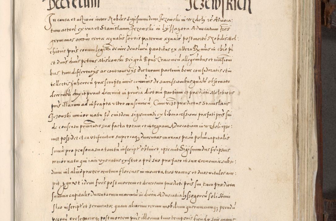 Zdjęcie nr 478 dla obiektu archiwalnego: Acta actorum, constitutionum, obligationum, resignationum, quietationum tempore R. D. Petr Myszkowski, episcopi Cracoviensis, qui post mortem R. D. Francisci Krasiński, episcopi Cracoviensis solius Dei optimi maximi benignitate, Serenissimi Stephani regis Poloniase favore et clementia ex Plocensi ad Cracoviensem auctoritate Ssmi Gregorii XIII successit ab anno 1577 mense Novembri ad annum 1591 mensem Aprilem successive acticatorum.