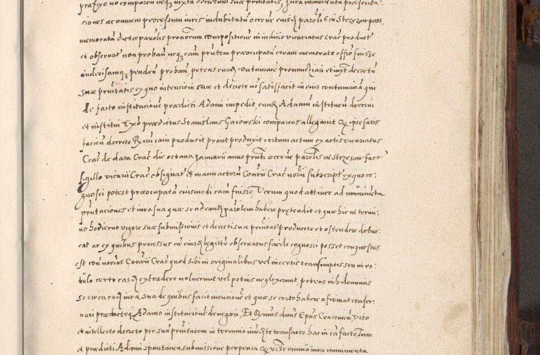 Zdjęcie nr 476 dla obiektu archiwalnego: Acta actorum, constitutionum, obligationum, resignationum, quietationum tempore R. D. Petr Myszkowski, episcopi Cracoviensis, qui post mortem R. D. Francisci Krasiński, episcopi Cracoviensis solius Dei optimi maximi benignitate, Serenissimi Stephani regis Poloniase favore et clementia ex Plocensi ad Cracoviensem auctoritate Ssmi Gregorii XIII successit ab anno 1577 mense Novembri ad annum 1591 mensem Aprilem successive acticatorum.
