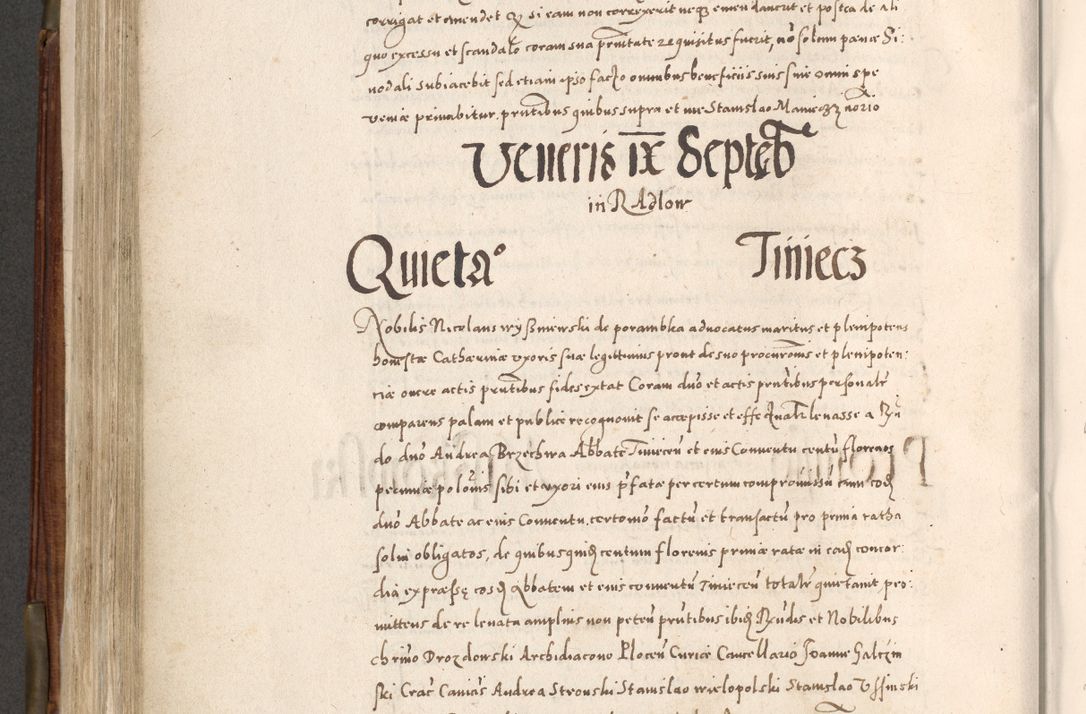 Zdjęcie nr 475 dla obiektu archiwalnego: Acta actorum, constitutionum, obligationum, resignationum, quietationum tempore R. D. Petr Myszkowski, episcopi Cracoviensis, qui post mortem R. D. Francisci Krasiński, episcopi Cracoviensis solius Dei optimi maximi benignitate, Serenissimi Stephani regis Poloniase favore et clementia ex Plocensi ad Cracoviensem auctoritate Ssmi Gregorii XIII successit ab anno 1577 mense Novembri ad annum 1591 mensem Aprilem successive acticatorum.
