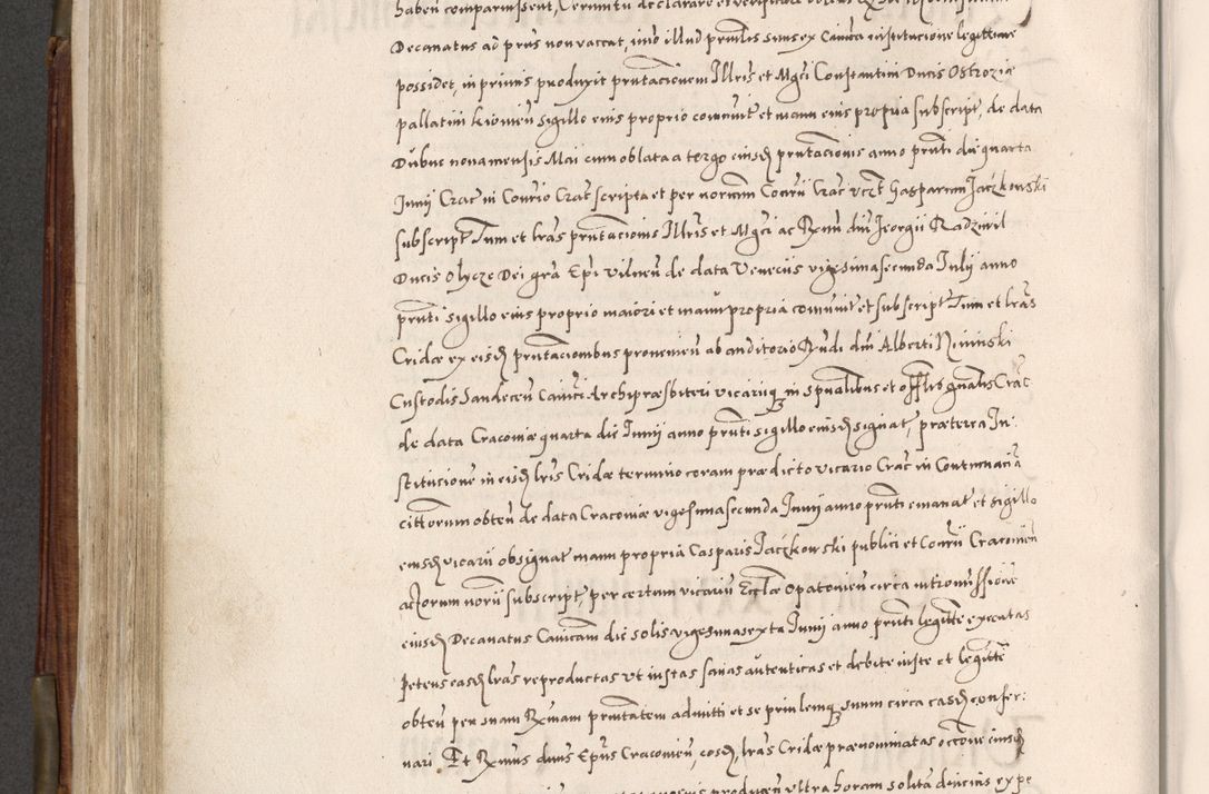 Zdjęcie nr 465 dla obiektu archiwalnego: Acta actorum, constitutionum, obligationum, resignationum, quietationum tempore R. D. Petr Myszkowski, episcopi Cracoviensis, qui post mortem R. D. Francisci Krasiński, episcopi Cracoviensis solius Dei optimi maximi benignitate, Serenissimi Stephani regis Poloniase favore et clementia ex Plocensi ad Cracoviensem auctoritate Ssmi Gregorii XIII successit ab anno 1577 mense Novembri ad annum 1591 mensem Aprilem successive acticatorum.