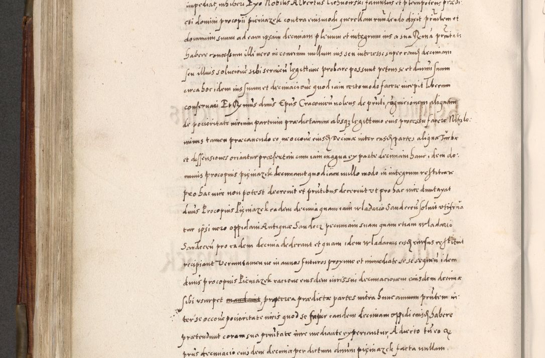 Zdjęcie nr 461 dla obiektu archiwalnego: Acta actorum, constitutionum, obligationum, resignationum, quietationum tempore R. D. Petr Myszkowski, episcopi Cracoviensis, qui post mortem R. D. Francisci Krasiński, episcopi Cracoviensis solius Dei optimi maximi benignitate, Serenissimi Stephani regis Poloniase favore et clementia ex Plocensi ad Cracoviensem auctoritate Ssmi Gregorii XIII successit ab anno 1577 mense Novembri ad annum 1591 mensem Aprilem successive acticatorum.