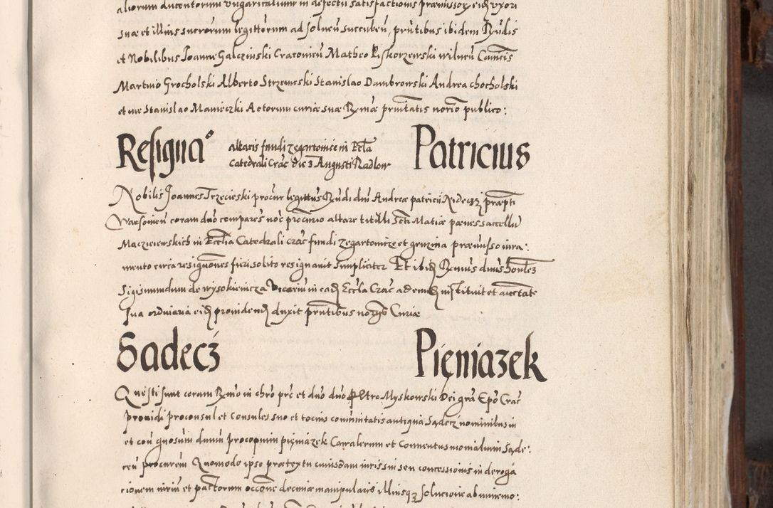 Zdjęcie nr 460 dla obiektu archiwalnego: Acta actorum, constitutionum, obligationum, resignationum, quietationum tempore R. D. Petr Myszkowski, episcopi Cracoviensis, qui post mortem R. D. Francisci Krasiński, episcopi Cracoviensis solius Dei optimi maximi benignitate, Serenissimi Stephani regis Poloniase favore et clementia ex Plocensi ad Cracoviensem auctoritate Ssmi Gregorii XIII successit ab anno 1577 mense Novembri ad annum 1591 mensem Aprilem successive acticatorum.