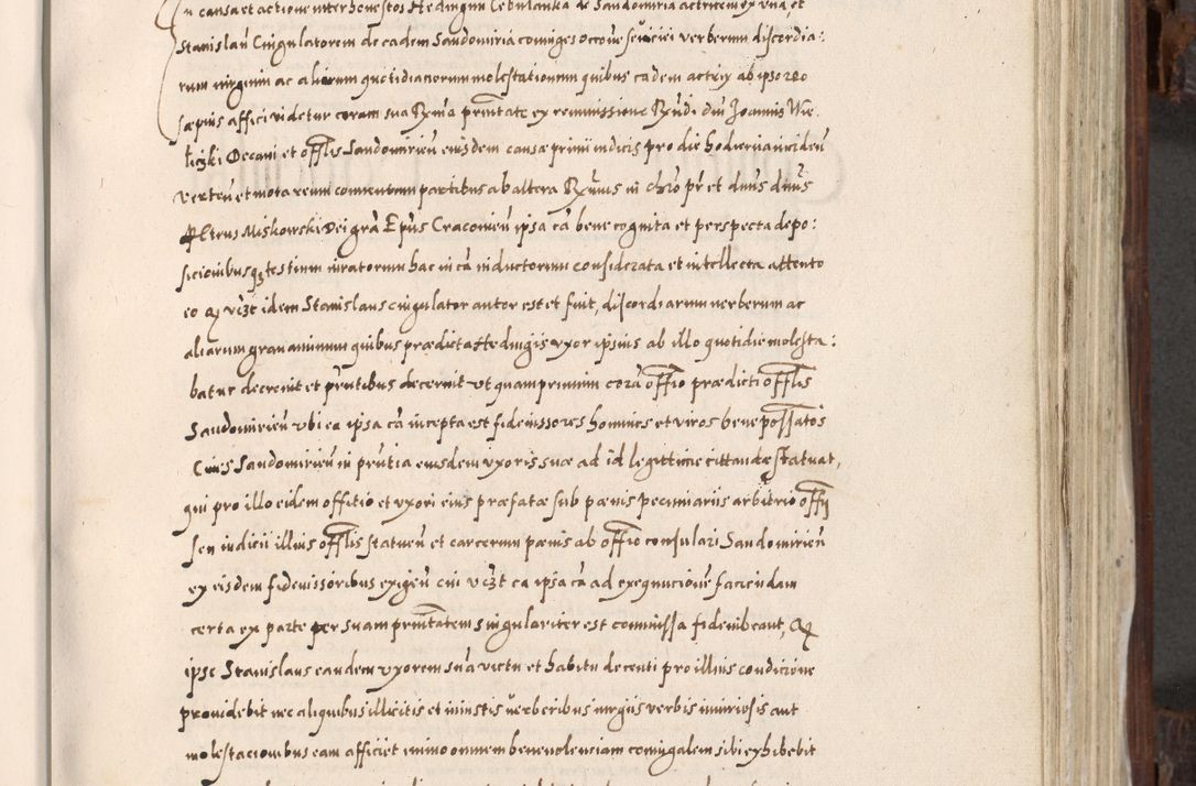 Zdjęcie nr 462 dla obiektu archiwalnego: Acta actorum, constitutionum, obligationum, resignationum, quietationum tempore R. D. Petr Myszkowski, episcopi Cracoviensis, qui post mortem R. D. Francisci Krasiński, episcopi Cracoviensis solius Dei optimi maximi benignitate, Serenissimi Stephani regis Poloniase favore et clementia ex Plocensi ad Cracoviensem auctoritate Ssmi Gregorii XIII successit ab anno 1577 mense Novembri ad annum 1591 mensem Aprilem successive acticatorum.