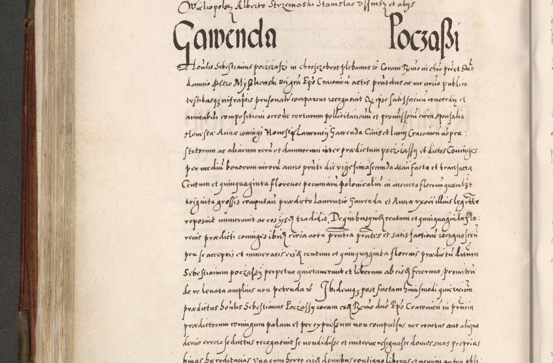 Zdjęcie nr 457 dla obiektu archiwalnego: Acta actorum, constitutionum, obligationum, resignationum, quietationum tempore R. D. Petr Myszkowski, episcopi Cracoviensis, qui post mortem R. D. Francisci Krasiński, episcopi Cracoviensis solius Dei optimi maximi benignitate, Serenissimi Stephani regis Poloniase favore et clementia ex Plocensi ad Cracoviensem auctoritate Ssmi Gregorii XIII successit ab anno 1577 mense Novembri ad annum 1591 mensem Aprilem successive acticatorum.
