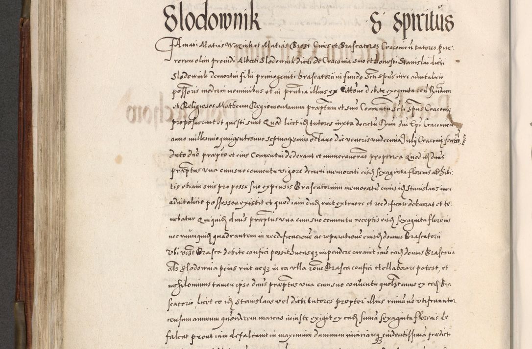 Zdjęcie nr 443 dla obiektu archiwalnego: Acta actorum, constitutionum, obligationum, resignationum, quietationum tempore R. D. Petr Myszkowski, episcopi Cracoviensis, qui post mortem R. D. Francisci Krasiński, episcopi Cracoviensis solius Dei optimi maximi benignitate, Serenissimi Stephani regis Poloniase favore et clementia ex Plocensi ad Cracoviensem auctoritate Ssmi Gregorii XIII successit ab anno 1577 mense Novembri ad annum 1591 mensem Aprilem successive acticatorum.