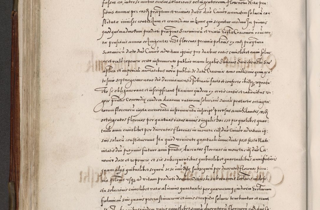 Zdjęcie nr 441 dla obiektu archiwalnego: Acta actorum, constitutionum, obligationum, resignationum, quietationum tempore R. D. Petr Myszkowski, episcopi Cracoviensis, qui post mortem R. D. Francisci Krasiński, episcopi Cracoviensis solius Dei optimi maximi benignitate, Serenissimi Stephani regis Poloniase favore et clementia ex Plocensi ad Cracoviensem auctoritate Ssmi Gregorii XIII successit ab anno 1577 mense Novembri ad annum 1591 mensem Aprilem successive acticatorum.