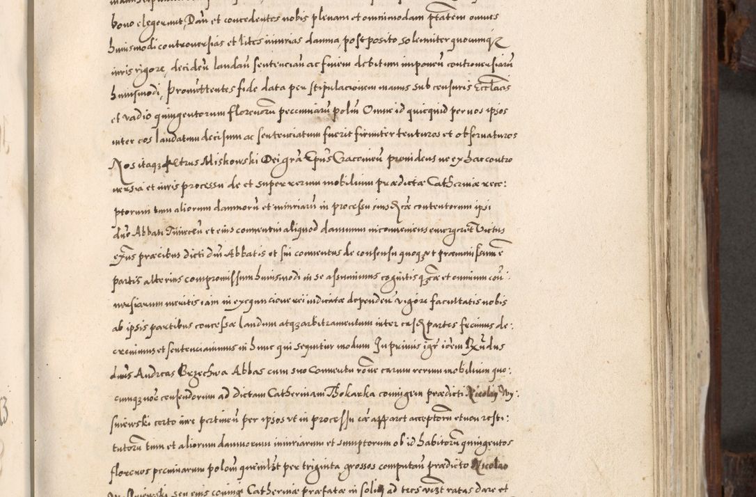 Zdjęcie nr 438 dla obiektu archiwalnego: Acta actorum, constitutionum, obligationum, resignationum, quietationum tempore R. D. Petr Myszkowski, episcopi Cracoviensis, qui post mortem R. D. Francisci Krasiński, episcopi Cracoviensis solius Dei optimi maximi benignitate, Serenissimi Stephani regis Poloniase favore et clementia ex Plocensi ad Cracoviensem auctoritate Ssmi Gregorii XIII successit ab anno 1577 mense Novembri ad annum 1591 mensem Aprilem successive acticatorum.
