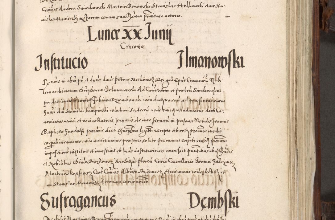 Zdjęcie nr 436 dla obiektu archiwalnego: Acta actorum, constitutionum, obligationum, resignationum, quietationum tempore R. D. Petr Myszkowski, episcopi Cracoviensis, qui post mortem R. D. Francisci Krasiński, episcopi Cracoviensis solius Dei optimi maximi benignitate, Serenissimi Stephani regis Poloniase favore et clementia ex Plocensi ad Cracoviensem auctoritate Ssmi Gregorii XIII successit ab anno 1577 mense Novembri ad annum 1591 mensem Aprilem successive acticatorum.