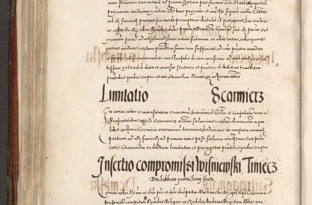 Zdjęcie nr 437 dla obiektu archiwalnego: Acta actorum, constitutionum, obligationum, resignationum, quietationum tempore R. D. Petr Myszkowski, episcopi Cracoviensis, qui post mortem R. D. Francisci Krasiński, episcopi Cracoviensis solius Dei optimi maximi benignitate, Serenissimi Stephani regis Poloniase favore et clementia ex Plocensi ad Cracoviensem auctoritate Ssmi Gregorii XIII successit ab anno 1577 mense Novembri ad annum 1591 mensem Aprilem successive acticatorum.