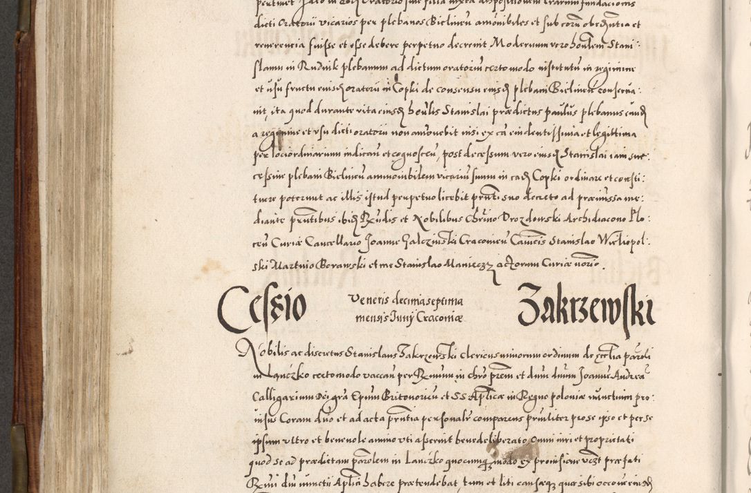 Zdjęcie nr 435 dla obiektu archiwalnego: Acta actorum, constitutionum, obligationum, resignationum, quietationum tempore R. D. Petr Myszkowski, episcopi Cracoviensis, qui post mortem R. D. Francisci Krasiński, episcopi Cracoviensis solius Dei optimi maximi benignitate, Serenissimi Stephani regis Poloniase favore et clementia ex Plocensi ad Cracoviensem auctoritate Ssmi Gregorii XIII successit ab anno 1577 mense Novembri ad annum 1591 mensem Aprilem successive acticatorum.