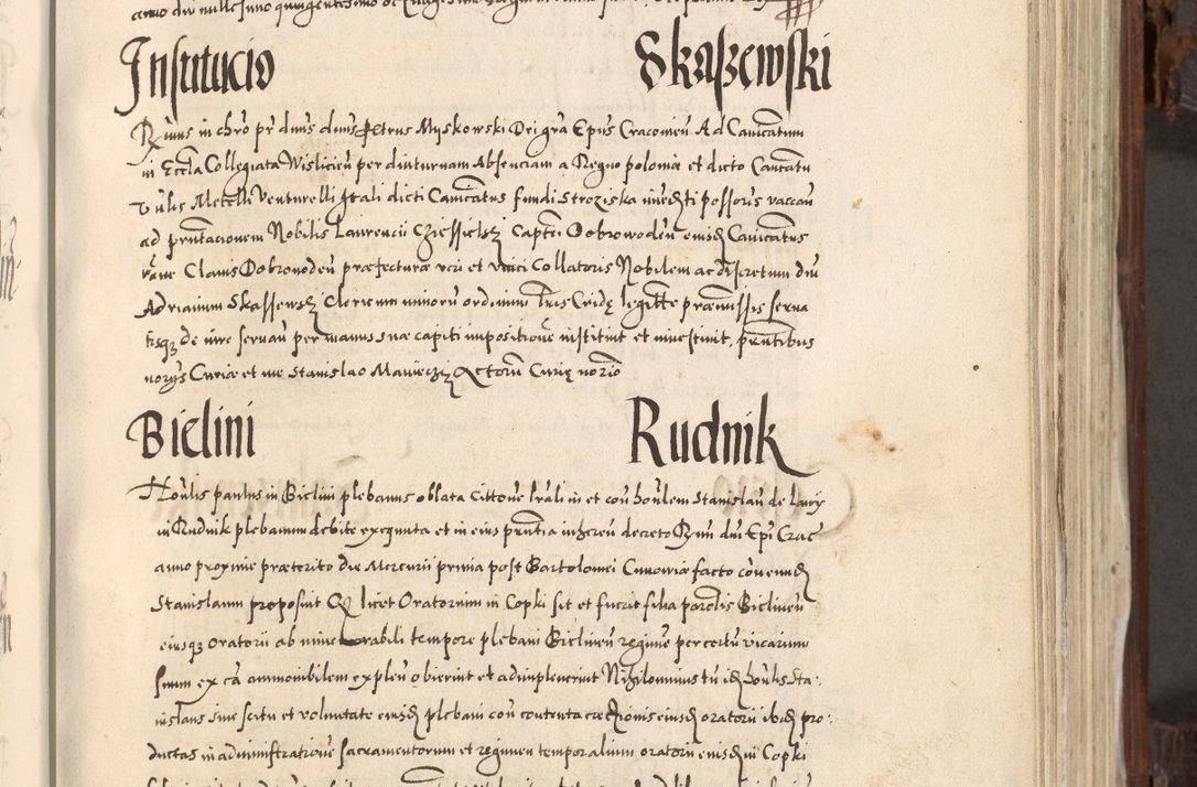 Zdjęcie nr 434 dla obiektu archiwalnego: Acta actorum, constitutionum, obligationum, resignationum, quietationum tempore R. D. Petr Myszkowski, episcopi Cracoviensis, qui post mortem R. D. Francisci Krasiński, episcopi Cracoviensis solius Dei optimi maximi benignitate, Serenissimi Stephani regis Poloniase favore et clementia ex Plocensi ad Cracoviensem auctoritate Ssmi Gregorii XIII successit ab anno 1577 mense Novembri ad annum 1591 mensem Aprilem successive acticatorum.