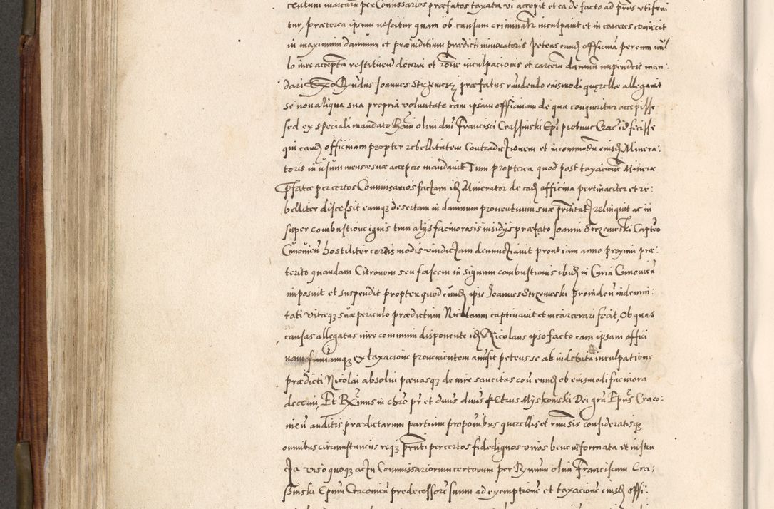 Zdjęcie nr 427 dla obiektu archiwalnego: Acta actorum, constitutionum, obligationum, resignationum, quietationum tempore R. D. Petr Myszkowski, episcopi Cracoviensis, qui post mortem R. D. Francisci Krasiński, episcopi Cracoviensis solius Dei optimi maximi benignitate, Serenissimi Stephani regis Poloniase favore et clementia ex Plocensi ad Cracoviensem auctoritate Ssmi Gregorii XIII successit ab anno 1577 mense Novembri ad annum 1591 mensem Aprilem successive acticatorum.