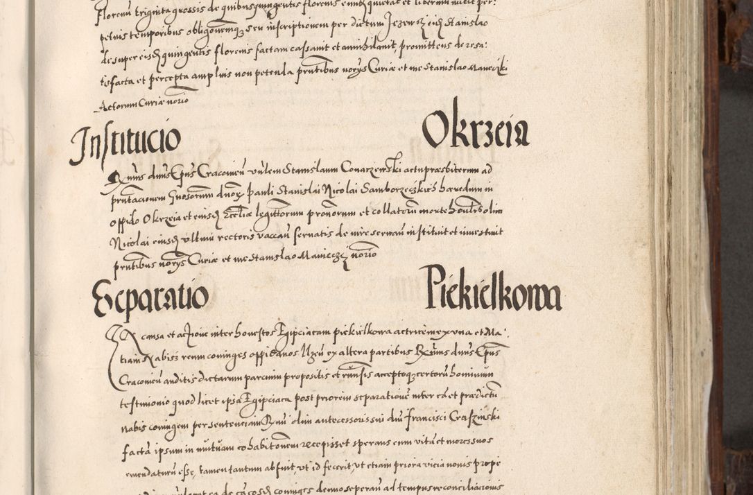 Zdjęcie nr 416 dla obiektu archiwalnego: Acta actorum, constitutionum, obligationum, resignationum, quietationum tempore R. D. Petr Myszkowski, episcopi Cracoviensis, qui post mortem R. D. Francisci Krasiński, episcopi Cracoviensis solius Dei optimi maximi benignitate, Serenissimi Stephani regis Poloniase favore et clementia ex Plocensi ad Cracoviensem auctoritate Ssmi Gregorii XIII successit ab anno 1577 mense Novembri ad annum 1591 mensem Aprilem successive acticatorum.