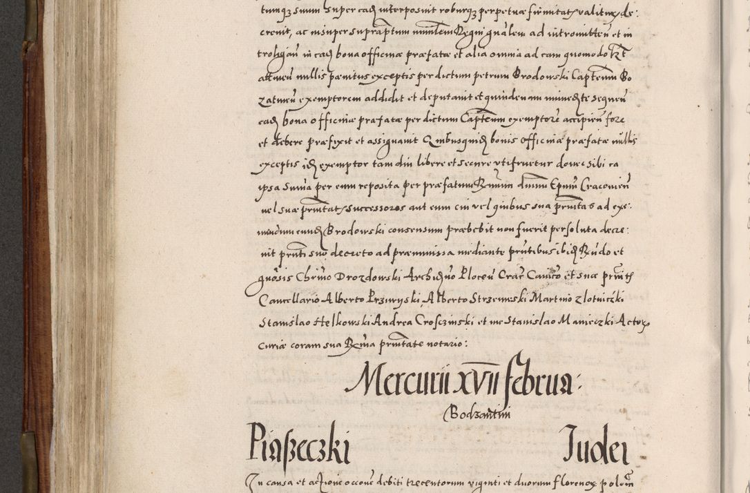 Zdjęcie nr 407 dla obiektu archiwalnego: Acta actorum, constitutionum, obligationum, resignationum, quietationum tempore R. D. Petr Myszkowski, episcopi Cracoviensis, qui post mortem R. D. Francisci Krasiński, episcopi Cracoviensis solius Dei optimi maximi benignitate, Serenissimi Stephani regis Poloniase favore et clementia ex Plocensi ad Cracoviensem auctoritate Ssmi Gregorii XIII successit ab anno 1577 mense Novembri ad annum 1591 mensem Aprilem successive acticatorum.