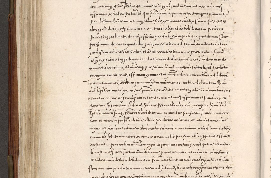 Zdjęcie nr 405 dla obiektu archiwalnego: Acta actorum, constitutionum, obligationum, resignationum, quietationum tempore R. D. Petr Myszkowski, episcopi Cracoviensis, qui post mortem R. D. Francisci Krasiński, episcopi Cracoviensis solius Dei optimi maximi benignitate, Serenissimi Stephani regis Poloniase favore et clementia ex Plocensi ad Cracoviensem auctoritate Ssmi Gregorii XIII successit ab anno 1577 mense Novembri ad annum 1591 mensem Aprilem successive acticatorum.