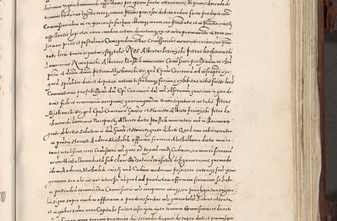 Zdjęcie nr 402 dla obiektu archiwalnego: Acta actorum, constitutionum, obligationum, resignationum, quietationum tempore R. D. Petr Myszkowski, episcopi Cracoviensis, qui post mortem R. D. Francisci Krasiński, episcopi Cracoviensis solius Dei optimi maximi benignitate, Serenissimi Stephani regis Poloniase favore et clementia ex Plocensi ad Cracoviensem auctoritate Ssmi Gregorii XIII successit ab anno 1577 mense Novembri ad annum 1591 mensem Aprilem successive acticatorum.