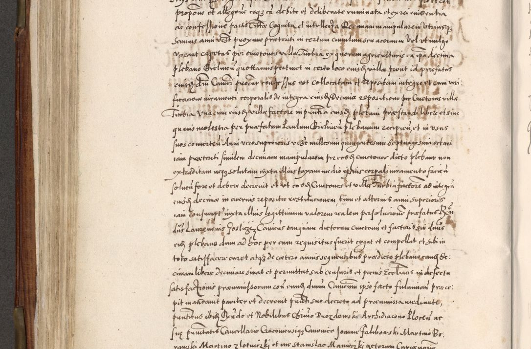 Zdjęcie nr 399 dla obiektu archiwalnego: Acta actorum, constitutionum, obligationum, resignationum, quietationum tempore R. D. Petr Myszkowski, episcopi Cracoviensis, qui post mortem R. D. Francisci Krasiński, episcopi Cracoviensis solius Dei optimi maximi benignitate, Serenissimi Stephani regis Poloniase favore et clementia ex Plocensi ad Cracoviensem auctoritate Ssmi Gregorii XIII successit ab anno 1577 mense Novembri ad annum 1591 mensem Aprilem successive acticatorum.