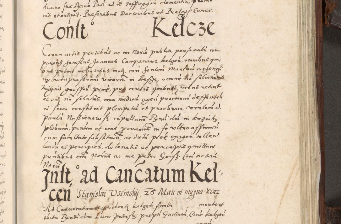 Zdjęcie nr 788 dla obiektu archiwalnego: Acta actorum, constitutionum, obligationum, resignationum, quietationum tempore R. D. Petr Myszkowski, episcopi Cracoviensis, qui post mortem R. D. Francisci Krasiński, episcopi Cracoviensis solius Dei optimi maximi benignitate, Serenissimi Stephani regis Poloniase favore et clementia ex Plocensi ad Cracoviensem auctoritate Ssmi Gregorii XIII successit ab anno 1577 mense Novembri ad annum 1591 mensem Aprilem successive acticatorum.