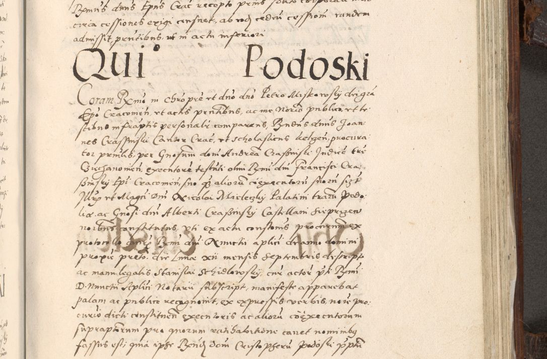 Zdjęcie nr 774 dla obiektu archiwalnego: Acta actorum, constitutionum, obligationum, resignationum, quietationum tempore R. D. Petr Myszkowski, episcopi Cracoviensis, qui post mortem R. D. Francisci Krasiński, episcopi Cracoviensis solius Dei optimi maximi benignitate, Serenissimi Stephani regis Poloniase favore et clementia ex Plocensi ad Cracoviensem auctoritate Ssmi Gregorii XIII successit ab anno 1577 mense Novembri ad annum 1591 mensem Aprilem successive acticatorum.